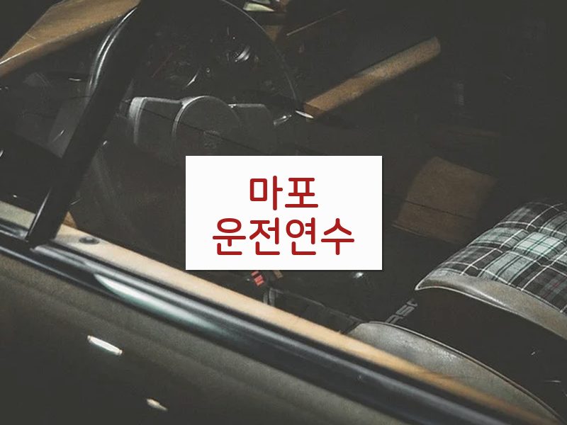마포운전연수 후기