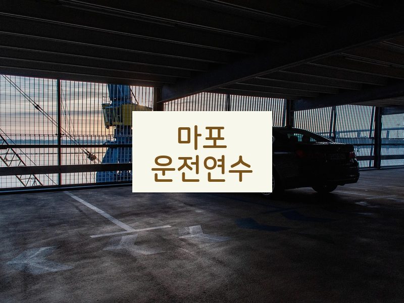 마포운전연수 후기