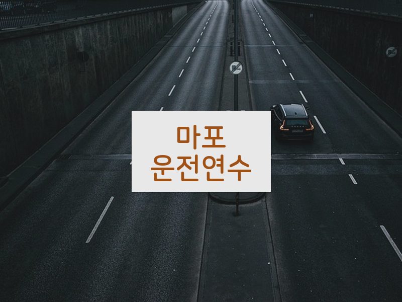 마포운전연수 후기