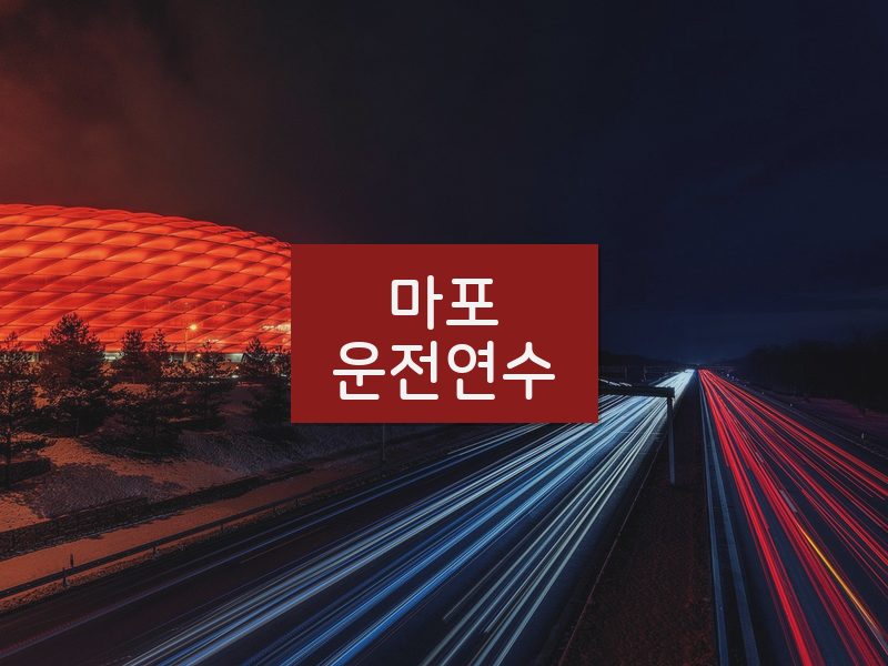 마포운전연수 후기