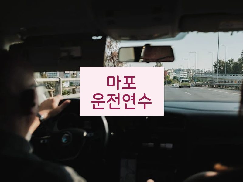 마포운전연수 후기