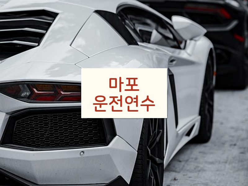 마포운전연수 후기