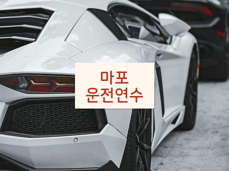 마포운전연수 후기