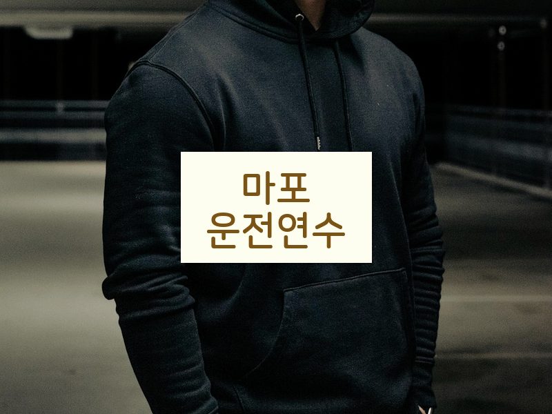 마포운전연수 후기