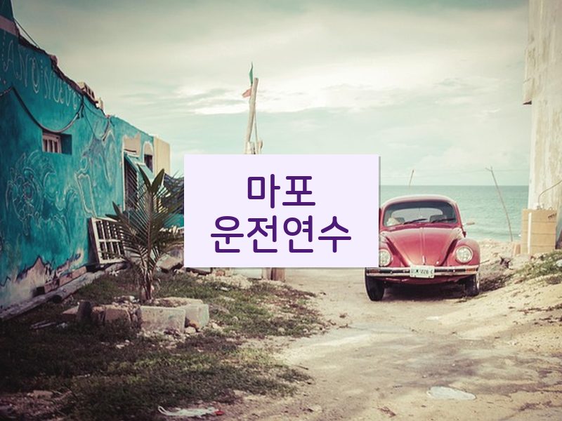 마포운전연수 후기