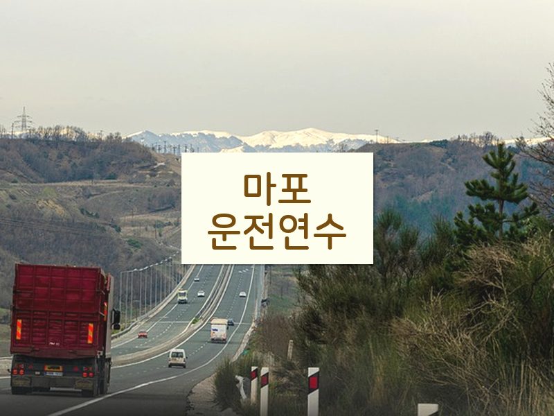 마포운전연수 후기