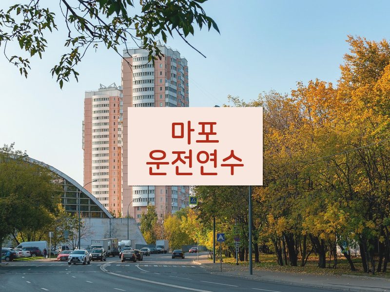 마포운전연수 후기