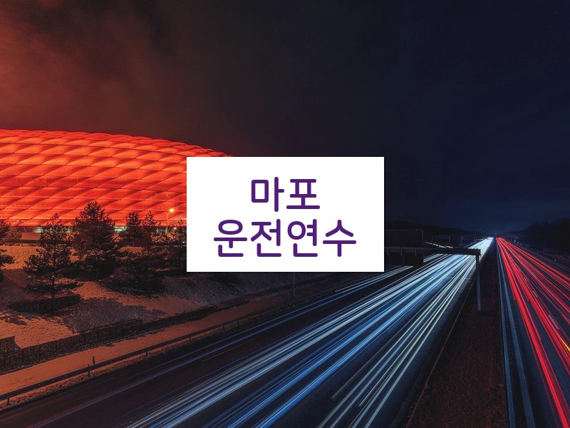 마포운전연수 후기