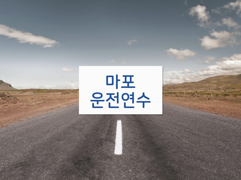 마포운전연수 후기