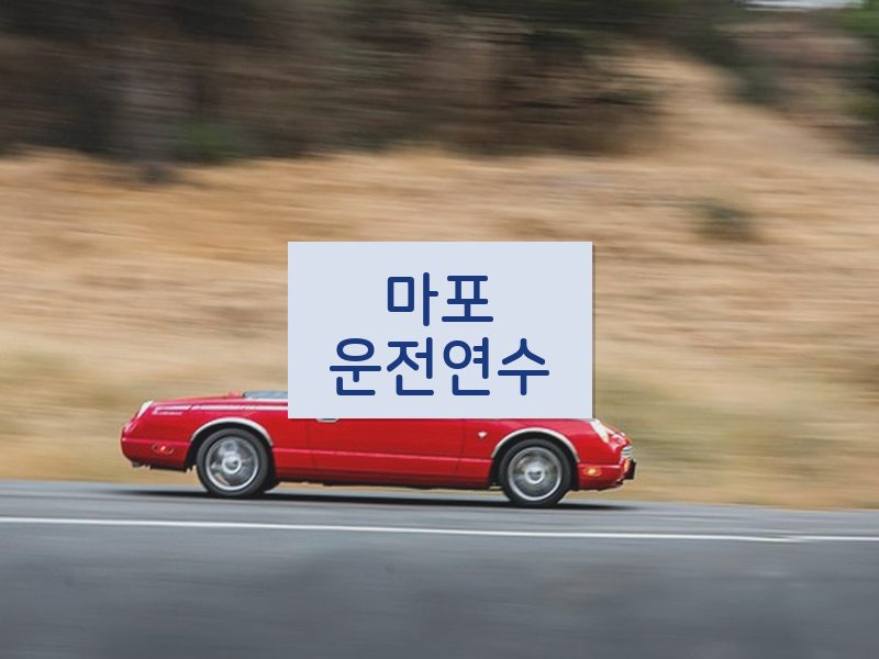 마포운전연수 후기