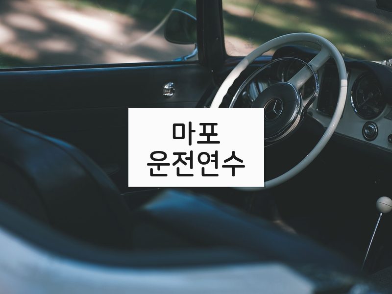 마포운전연수 후기