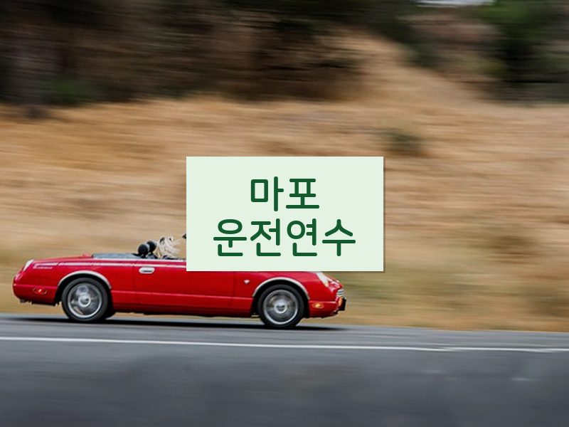 마포운전연수 후기