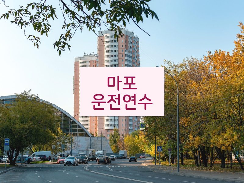 마포운전연수 후기