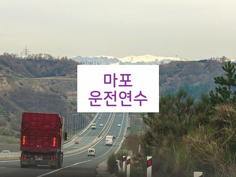 마포운전연수 후기