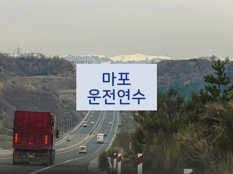 마포운전연수 후기