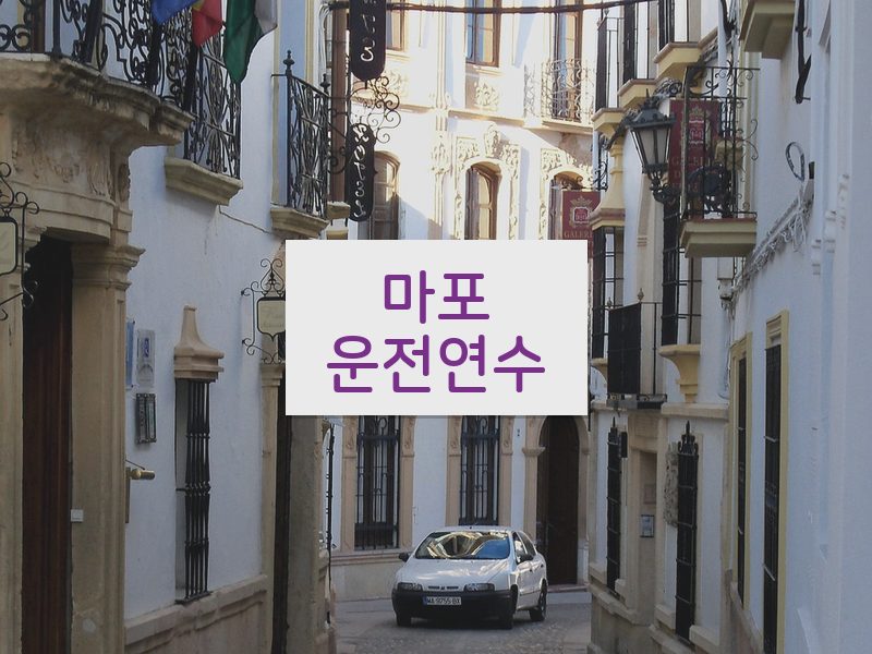 마포운전연수 후기