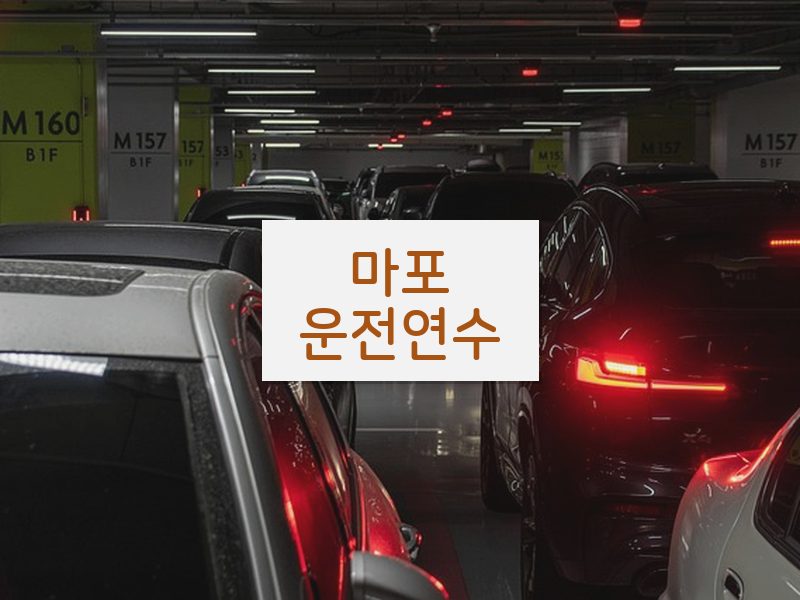 마포운전연수 후기