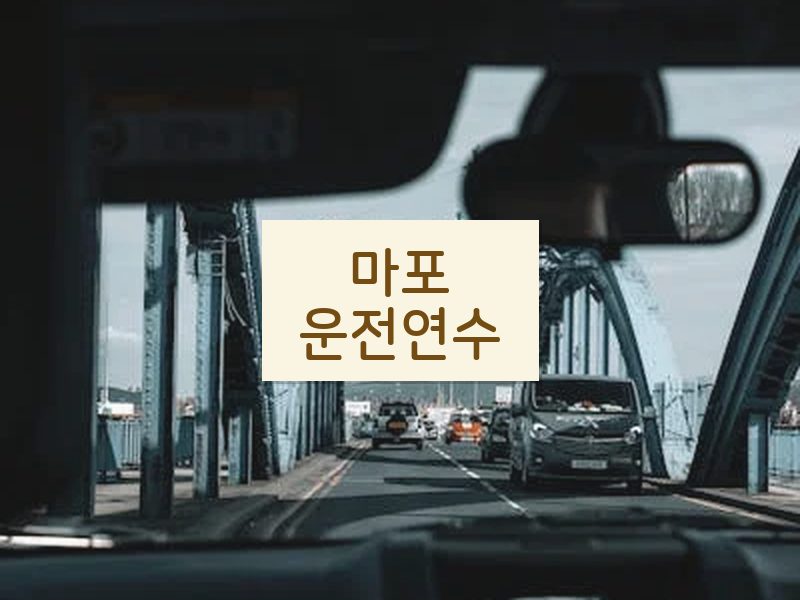 마포운전연수 후기