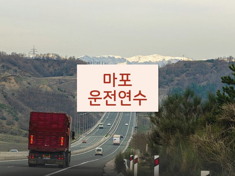마포운전연수 후기