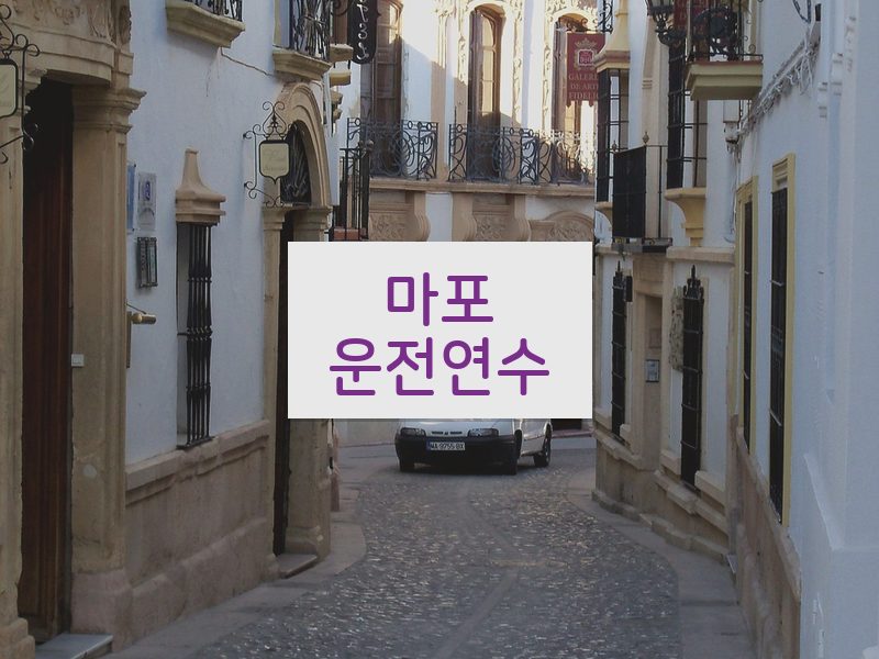 마포운전연수 후기
