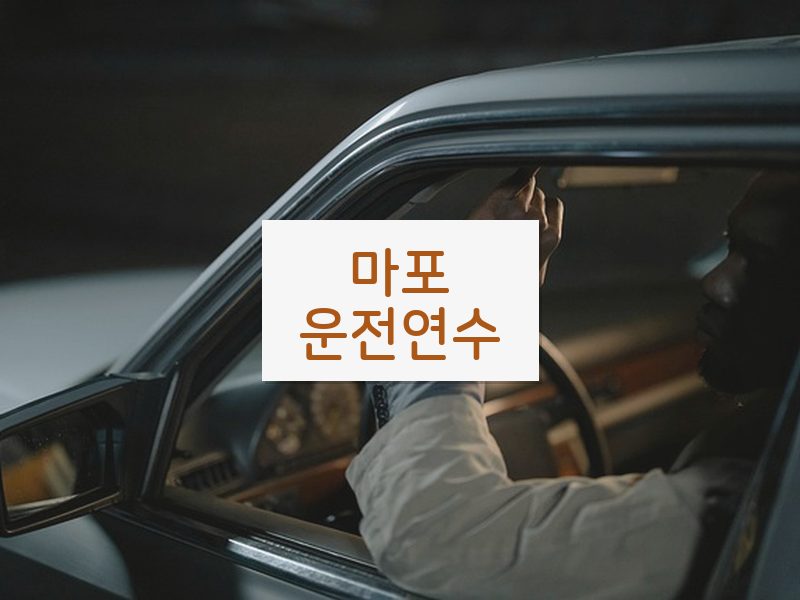 마포운전연수 후기
