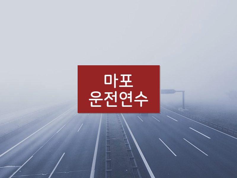 마포운전연수 후기