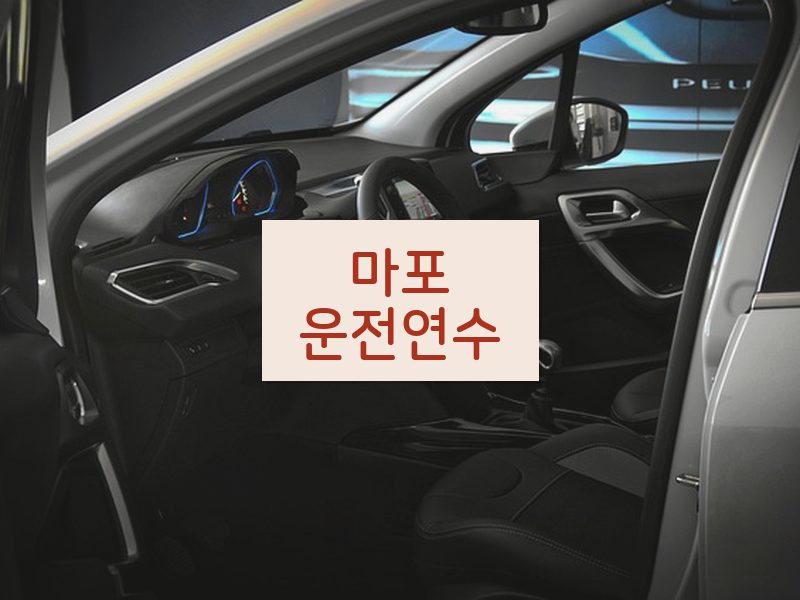 마포운전연수 후기