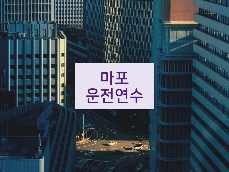 마포운전연수 후기