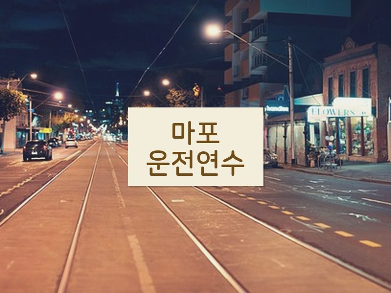 마포운전연수 후기