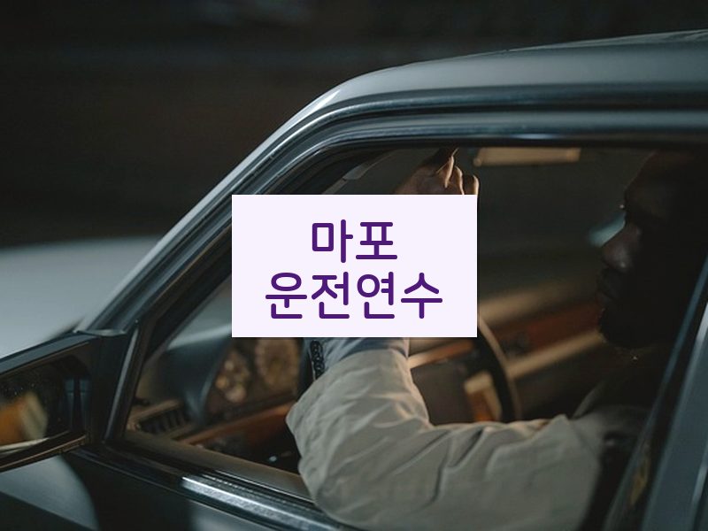 마포운전연수 후기