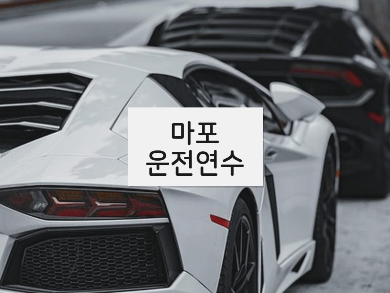 마포운전연수 후기