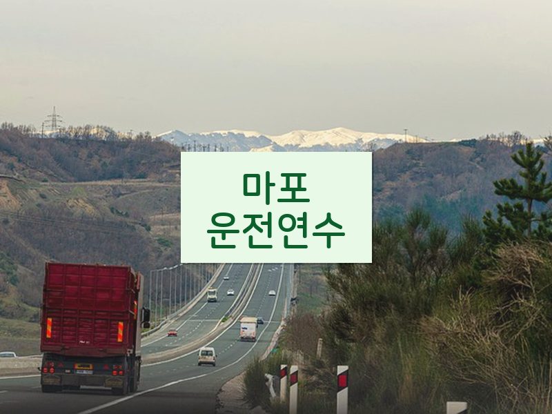 마포운전연수 후기