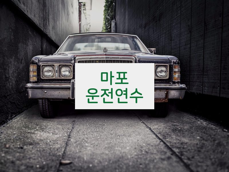 마포운전연수 후기