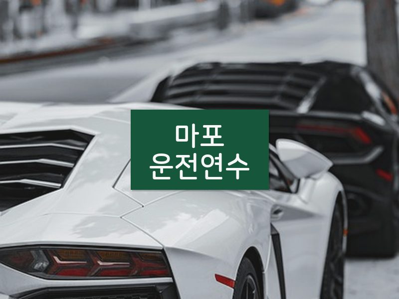 마포운전연수 후기