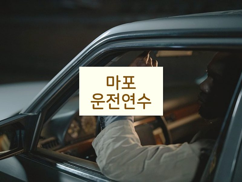마포운전연수 후기