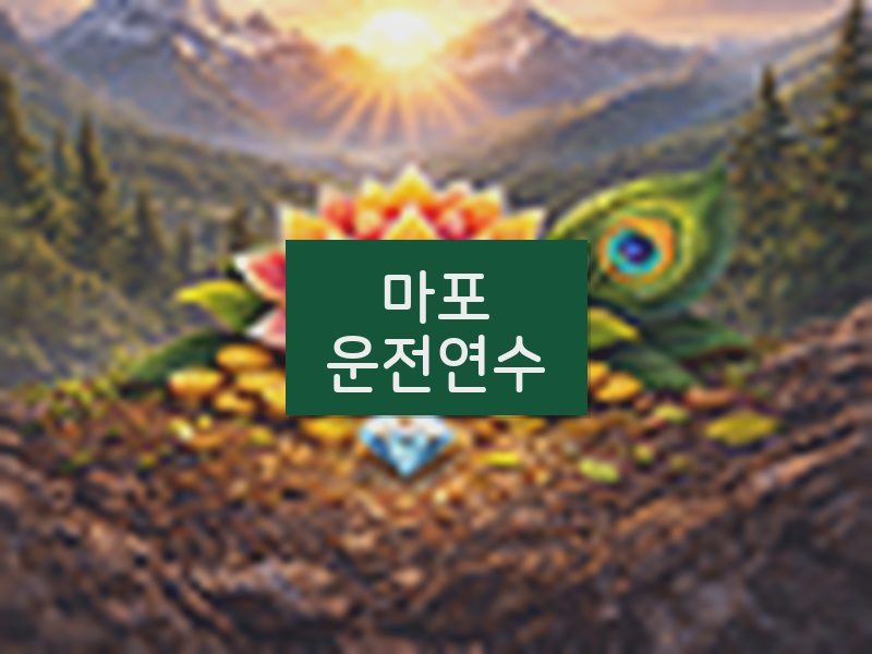 마포운전연수 후기