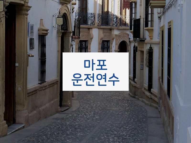 마포운전연수 후기