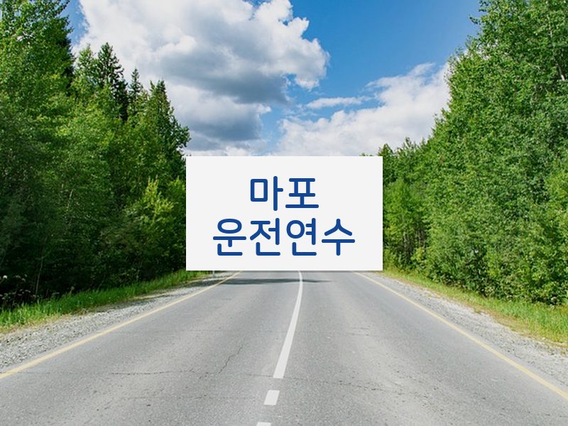 마포운전연수 후기