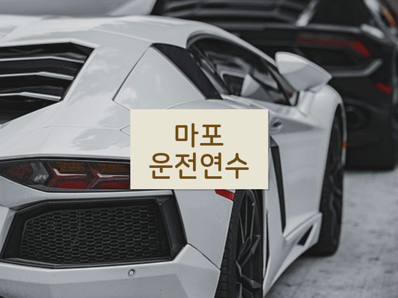 마포운전연수 후기