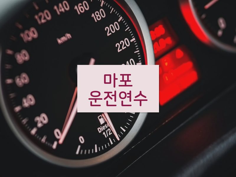 마포운전연수 후기