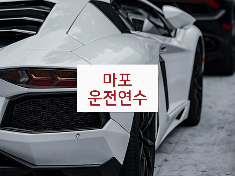 마포운전연수 후기