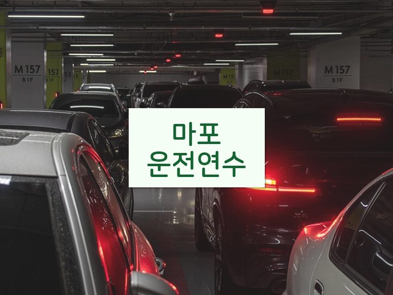 마포운전연수 후기