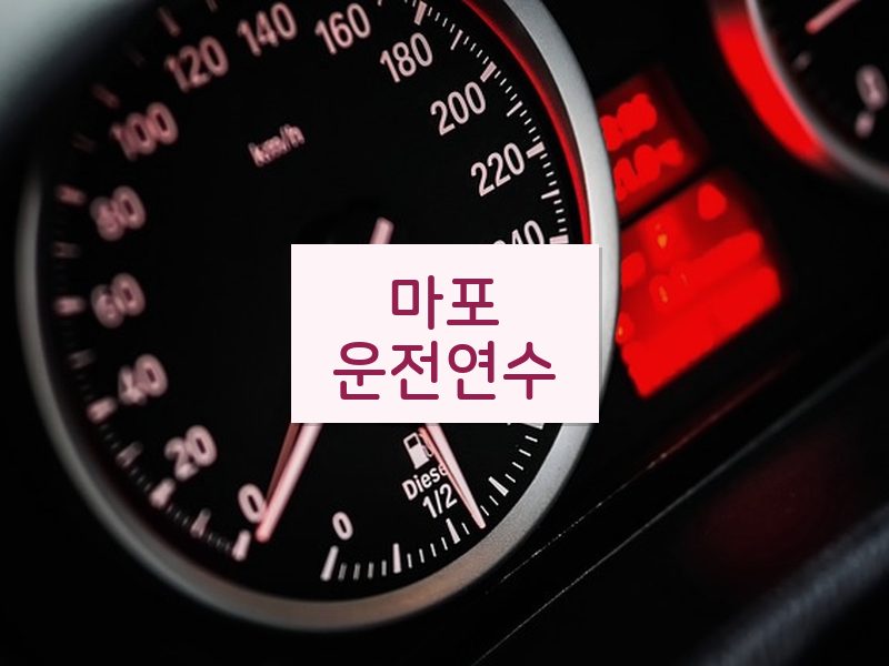 마포운전연수 후기
