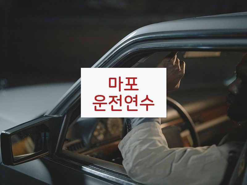 마포운전연수 후기