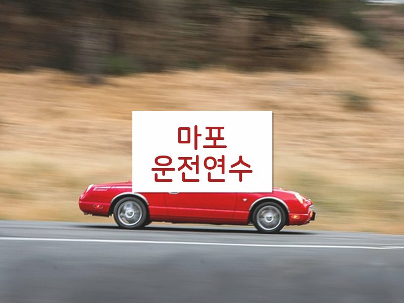 마포운전연수 후기