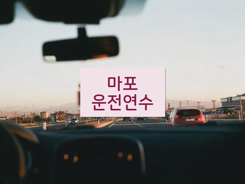 마포운전연수 후기