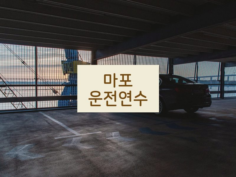 마포운전연수 후기