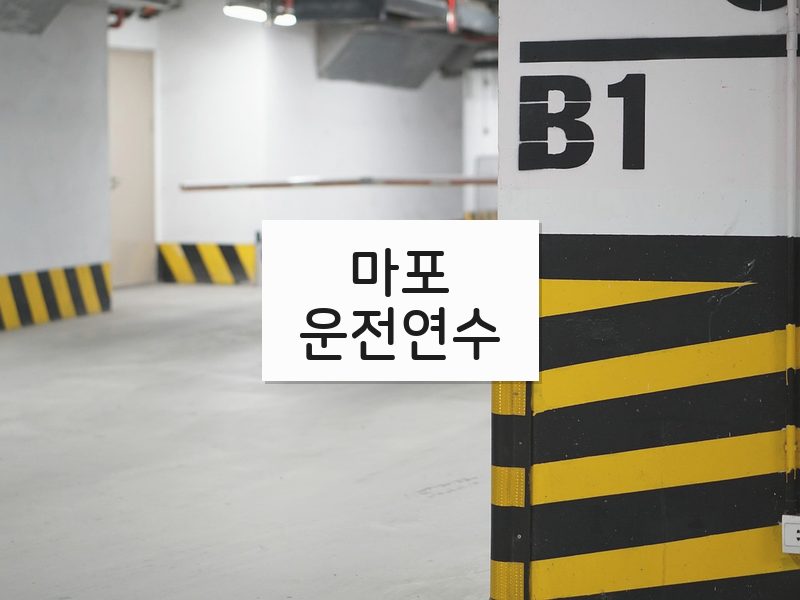 마포운전연수 후기