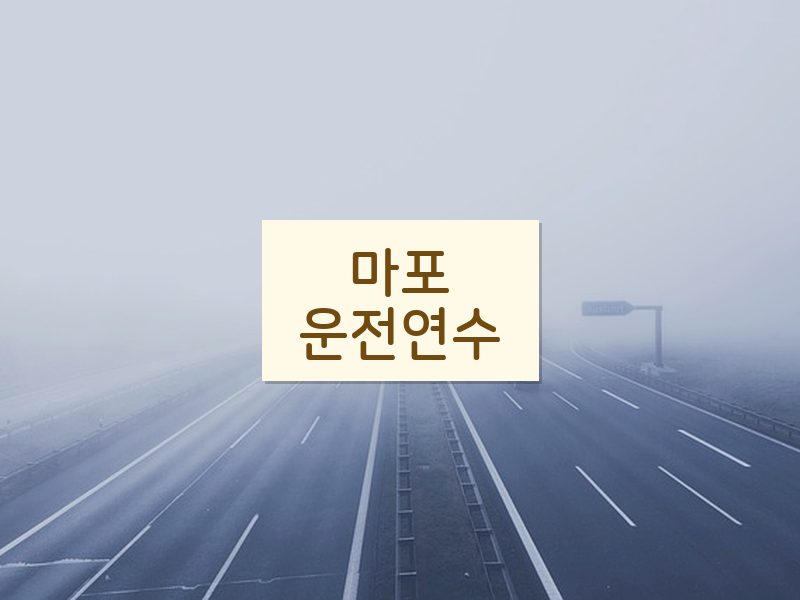 마포운전연수 후기
