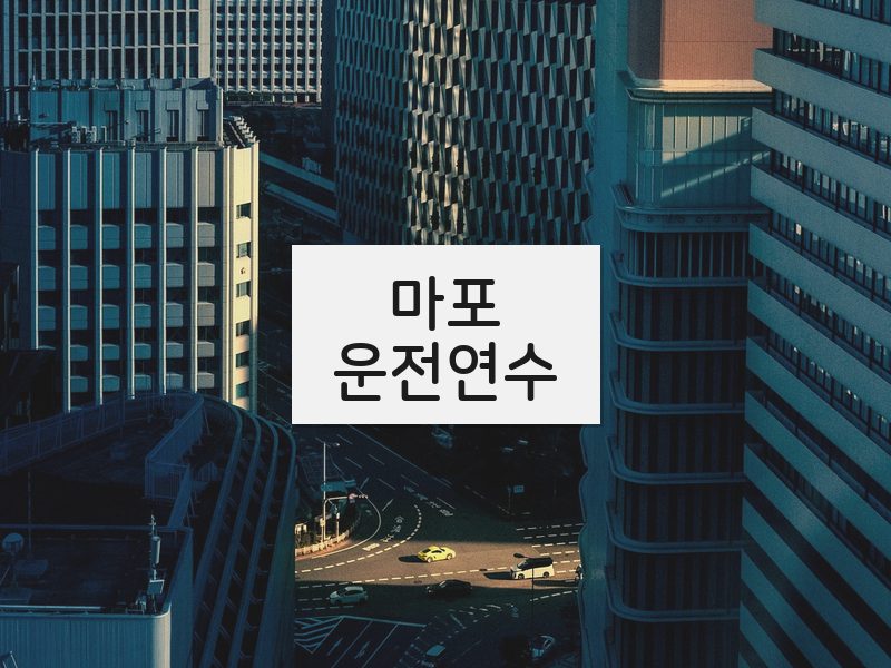 마포운전연수 후기